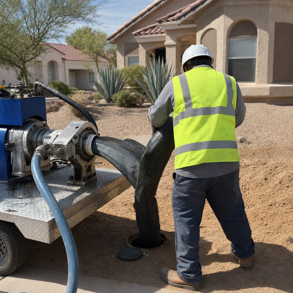 Trenchless pipe lining installation crew Mesa AZ